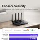GL.iNet GL-MT6000 (Flint 2) WiFi 6 High Speed Gaming Routers for Wireless Internet, 2 x 2.5G Ethernet Ports for Fiber Optic Modem, Long Range Computer VPN WiFi Router, Home & Business