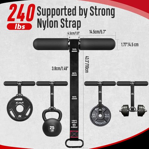 FitBeast Forearm Strengthener & Forearm Exerciser, Wrist Roller with Thicker Handle, Forearm Strength Trainer with Adjustable Strap - Ideal for Grip Strength, Muscle Building, Rehabilitation