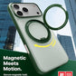 TORRAS 360 Magnetic Stand for iPhone 17 Pro Case, Ostand 3.0[Fit for MagSafe][4X Mil-Grade Shockproof] Rotatable Kickstand Protective Cover, Camera Control Button, Translucent Pine Green, O3 Fitness