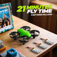 V995 Mini Drone for Kids and Beginners, Indoor Outdoor Quadcopter Plane for Boys Girls with 3D Flips,360° Rotation,Circle Fly,Auto Hover, Headless Mode and 3 Batteries,Gift for Boys and Girls