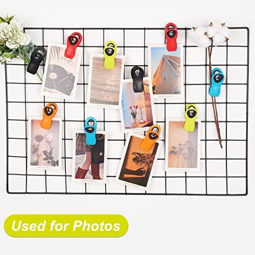 12 Pack Chip Clips Bag Clips, Magnetic Bag Clip for Food Storage Heavy Duty, Plastic Food Clip for Chips, Snack, Kitchen, Refrigerator, Garden, Sewing, Fabric, Clothes Pins