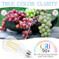 Edison Bulbs 60 watt Equivalent LED, E26 LED Bulb Non-Dimmable, 4000K Daylight White, ST58 Vintage Light Bulbs, 90+ CRI, 6W 600LM, E26 Medium Base, Clear Glass, 12 Pack