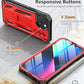 SOiOS for iPhone 13/14/15 Phone Case: for iPhone 16e Protective Cover with Built-in Kickstand | Heavy Duty Military Grade Hard Protection Shock Proof | Durable Dual-Layer Design Red