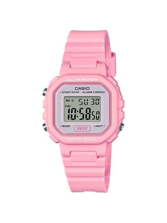 Casio LA20WH Series | Women's Digital Watch | Water Resistant | LED Light | Auto Calendar | Date Display | 1/100 SEC Stopwatch | Regular Time Keeping (HR, Min, SEC, PM, Date, Day) | 5 Yr Batt