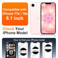 SPIDERCASE Magnetic for iPhone 17e Case for iPhone 16e Case, with [3 Stand Ways] [Military Grade Drop Protection] Invisible Stand Shockproof Slim Case for iPhone 17e/16e 6.1 inch, Clear