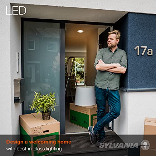 Sylvania ECO LED BR30 Light Bulb, 65W = 10W, Dimmable, Frosted Finish, 650 Lumens, 2700K, Soft White - 4 Pack (40870)