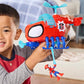 SPIDEY AND HIS AMAZING FRIENDS Marvel Team Spidey Copter, 3-Inch (7.6 CM) Action Figure & Toy Vehicle with Projectile, Super Hero Toys, Ages 3+