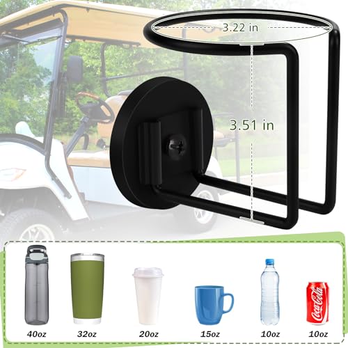 Magnetic Cup Holder, Durmmur SUS 304 Stainless Steel Magnetic Cup Caddy, Magnetic Drink Holder for Tractor Mower Truck School Bus Refrigerator Treadmill, Magnet Can Holder on Metal Surface(1 Pack)