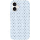 Hython for iPhone 17 Case Cute Polka Dot Aesthetic Design Simple Cover 6.3", Thin Slim Anti-Scratch Soft TPU Bumper Shockproof Rubber Protective Phone Cases for Women Girls Girly Boys, Blue