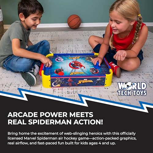 Marvel Spider-Man Wooden Electronic Air Hockey Table