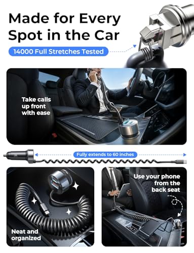 LISEN 90W for iPhone 17 16 15 Pro Max Car Charger USB C Fast Charge,Super Fast for iPhone 17 16 Car Charger USB C Adapter for iPhone 17e 16 15 Pro Max Plus Air,Samsung Galaxy S26 Ultra, Android