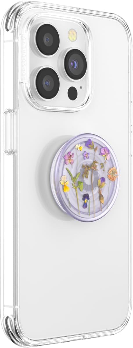 PopSockets Phone Grip with Expanding Kickstand, Adhesive Grip, Cute PopSockets - Purple Fields
