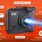 ROVE R2-4K Dash Cam Built-in WiFi 6 GPS Car Dashboard Camera Recorder with UHD 2160P, 2.4" IPS Screen, 150° Wide Angle, WDR, Night Vision