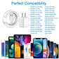 [Apple MFi Certified] iPhone Charger, 2Pack Lightning Cable Apple Charging Cords &Fast Quick USB Wall Charger Travel Block Plug Adapter for iPhone 14/13/12/11 Pro/11/X/XS MAX/XR/8/7/6s/6 Plus/AirPods