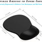 DEMON CHEST ErgoComfort Gel Wrist Rest Mouse Pad-Ergonomic Office Mousepad with Wrist Support-Non-Slip, Design Desk Accessories Mat for Home&Game Decor (02Pink Serenity)