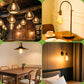 Sigalux LED Edison Bulbs 40 watt Equivalent, E26 Light Bulb Dimmable, Soft White 2700K, Amber Glass ST58 Vintage LED Bulbs, 90+ CRI, 4.5W 400LM, E26 Base, 4 Pack
