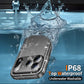 Cozycase TOP Military Protective IP68 Waterproof Case for iPhone 17 Pro Heavy Duty 360 Shockproof Full Body with Screen Camera Protector Double Dustproof Hard Tough 17Pro Front Back Cover Black
