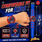 Marvel Spider-Man Kids' LCD Watch – Flashing LED Bullet Band, Digital Time Display, Red & Blue Design, Durable Plastic Case, Adjustable Silicone Strap – Fits Wrists 5.5" to 8"
