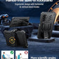 FNTCASE for Samsung Galaxy A17-5G Case: Military Grade Rugged Cell Phone Cover with Kickstand & Belt Clip Holster | Shockproof TPU Protection Bumper Matte Textured for Galaxy A17 Cases 6.7 inch -Black