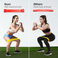 Resistance Bands for Working Out, 5-Pack Elastic Exercise Bands for Strength Training, Stretching, Workout; Home Gym Equipment for Women Men, Pilates Yoga Physical Therapy, Leg Glute Arm Exercise Kit