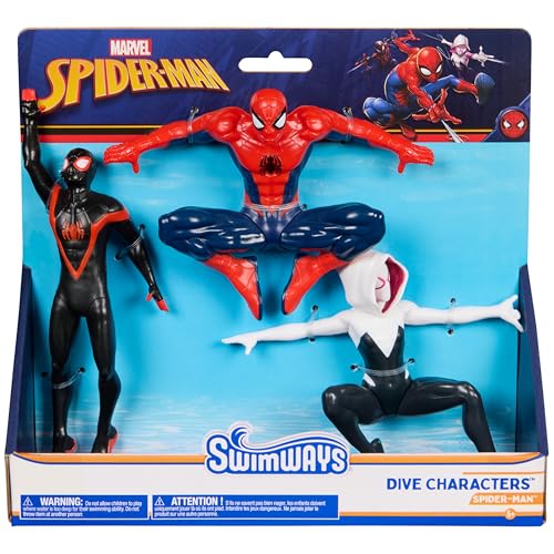 SwimWays Marvel Spider-Man Dive Characters Pool Toy 3-Pack; Ages 5+
