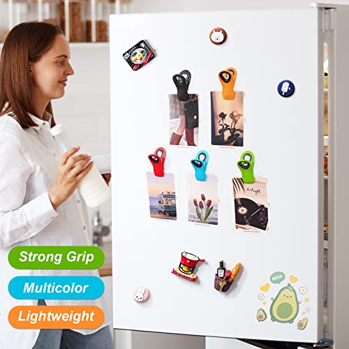 12 Pack Chip Clips Bag Clips, Magnetic Bag Clip for Food Storage Heavy Duty, Plastic Food Clip for Chips, Snack, Kitchen, Refrigerator, Garden, Sewing, Fabric, Clothes Pins