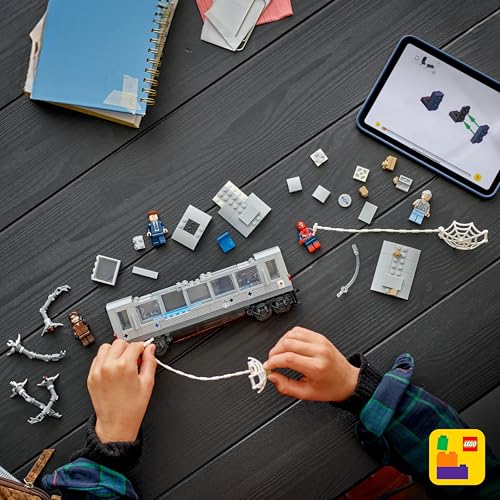 LEGO Marvel Spider-Man vs. Doc Ock Subway Train Scene 76321 | Back to School Gift for Students, Building Toy, Boys & Girls, Ages 9+, Marvel Toys for Kids, 393 pcs