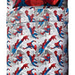 Marvel Spiderman Twin Comforter Set 4 Piece Kids Bedding for Boys, Multi | Bed in a Bag, Comforter Sheets Pillowcase, Official Product, Soft Microfiber, Machine Washable, Easy Care, Boys Gift