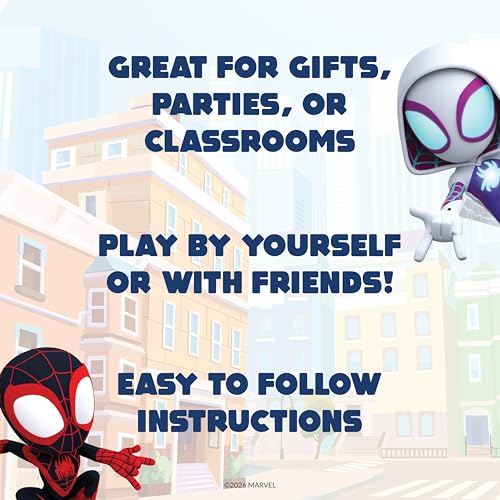 Giant Matching Card Game Spider-Man, Memory Game, Jumbo Playing Cards, 3+ | Marvel Toys, Giant Card Games, Family Game Night, Travel Games, Playing Cards, Screen-Free, Travel Game, Holiday Game