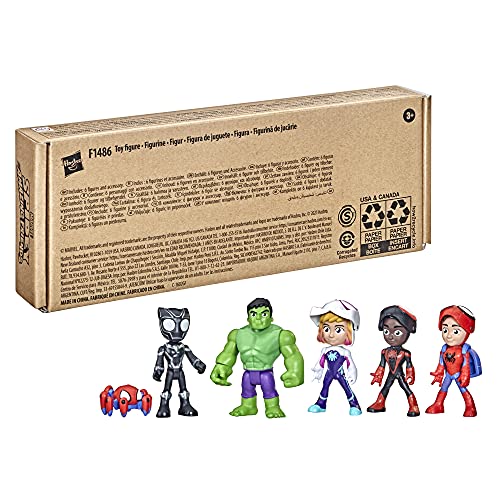Spidey and his Amazing Friends Marvel Hero Reveal Multipack with Mask-Flip Feature, 4-Inch Action Figure Toys, Kids 3+ ( Exclusive)