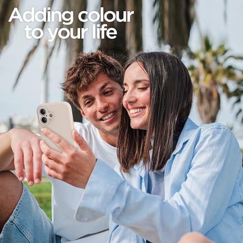 for iPhone 17 Case, Liquid Silicone Cover with Camera Protection Anti-Scratch Soft Microfiber Lining Shockproof Protective Phone Case for iPhone 17 6.3", Stone