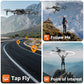 GPS Drone with Camera for Adults - 4K Drone with 4.5” FPV Screen Controller, 60 Min Flight, Brushless Motor Foldable Quadcopter, Auto Return, Follow Me, 3 Speed Modes for Beginners - Gift Under 249g