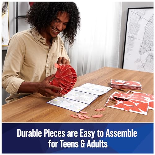 4D Build Marvel Spider-Man Bust 3D Puzzle Model Kit for Adults