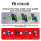Motorola Moto G (2025/2026) & G Play (2026) Rugged Protective Case- Black - Precision fit, Military Grade Shock Absorbing Cover for Enhanced Phone Grip, Drop Protection