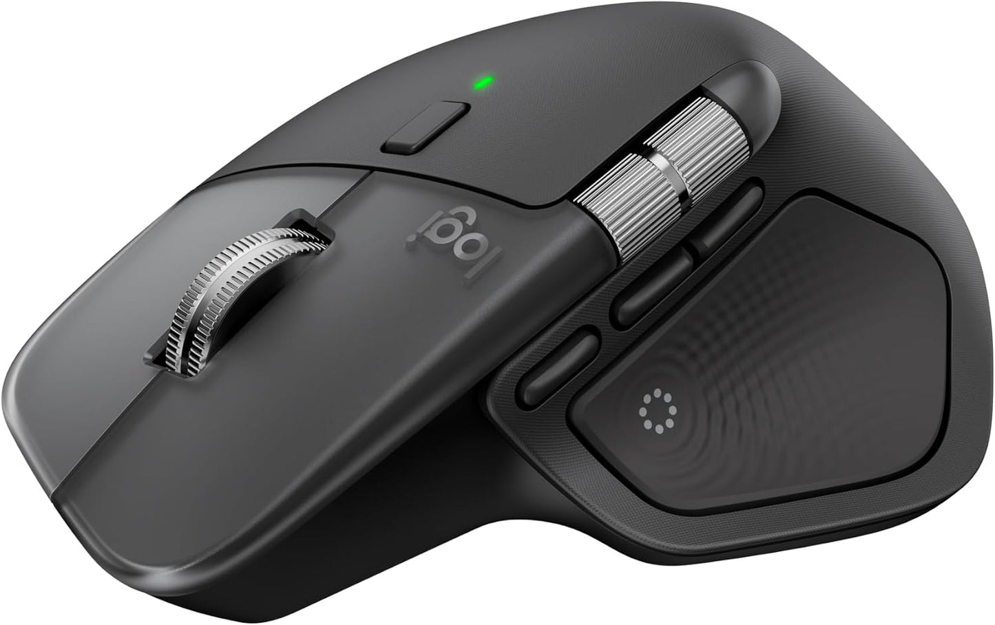Logitech MX Master 4 for Mac, Ergonomic Bluetooth Mouse with Advanced Performance Haptic Feedback, Ultra-Fast Scrolling, USB-C Charging, MacOS, iPadOS, Windows - Space Black