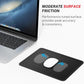 MROCO Mouse Pad [30% Larger] with Anti-Fray Stitched Edges, Premium-Textured Waterproof Surface, Non-Slip Rubber Base, Computer & Gaming Mouse Mat for Laptop, Office & Home, 8.5 x 11 in, Black