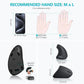 Ergonomic Mouse, LEKVEY Vertical Wireless Mouse - Rechargeable 2.4G Optical Vertical Mice : 3 Adjustable DPI 800/1200/1600 Levels 6 Buttons, for Laptop, Mac, PC, Computer, Desktop, Notebook etc, Black