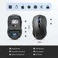 TECKNET Bluetooth Mouse, 4000DPI Wireless Mice for Laptop 2-in-1(BT 5.0/3.0+2.4Ghz) Computer Portable PC Mouse Wireless with USB Receiver for Mac (USB-A+Bluetooth, Black)