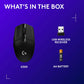 Logitech G305 Lightspeed Wireless Gaming Mouse, Hero 12K Sensor, 12,000 DPI, Lightweight, 6 Programmable Buttons, 250h Battery Life, On-Board Memory, PC/Mac - Black
