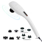 MEGAWISE Handheld Back Massager | Deep Tissue Percussion Relief for Back, Neck, Shoulders, Waist Legs, Full Body for Improved Blood Circulation and Fatigue Relief (Pearl White 6Ft Corded)