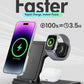 3-in-1 Wireless Charging Station for Apple – iPhone, Apple Watch & AirPods Charger Stand