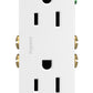 Legrand Radiant 885TRWCC21 15 Amp Decorator Duplex Outlet, White, 1 Count