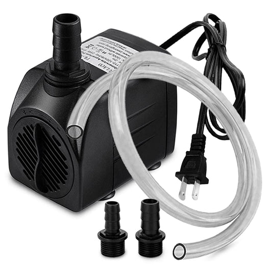 PULACO 400GPH Submersible Pump with 5 ft Tubing, (1500L/H 25W) durable fountain water pump for Pond Fountain, Aquariums Fish Tank, Statuary, Hydroponics
