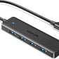 UGREEN USB 3.0 Hub, 4 Ports USB A Splitter Ultra-Slim USB Expander for Mouse, Keyboard, Flash Drive, U Disk, Printer Compatible with Laptop, Desktop PC, Xbox, PS5, and More
