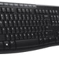 Logitech K270 Wireless Keyboard for Windows, 2.4 GHz Wireless, Full-Size, Number Pad, 8 Multimedia Keys, 2-Year Battery Life, Compatible with PC, Laptop, Black