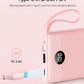 VRURC Portable Charger Power Bank, 10000mAh Travel Essentials Battery Pack, 5 Outputs 2 Inputs Slim Charging Bank Built-in Cables Cords Wires Compatible with iPhone,Samsung,Android-Pink(1 Pack)
