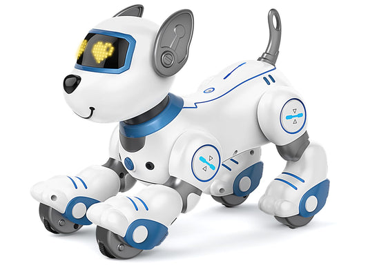 Robot Dog Toy for Kids 3-12: Remote Control Interactive Robot Puppy with Touch & Follow, Programmable Tricks, Dancing & Walking, Birthday Gift for Smart Boys & Girls