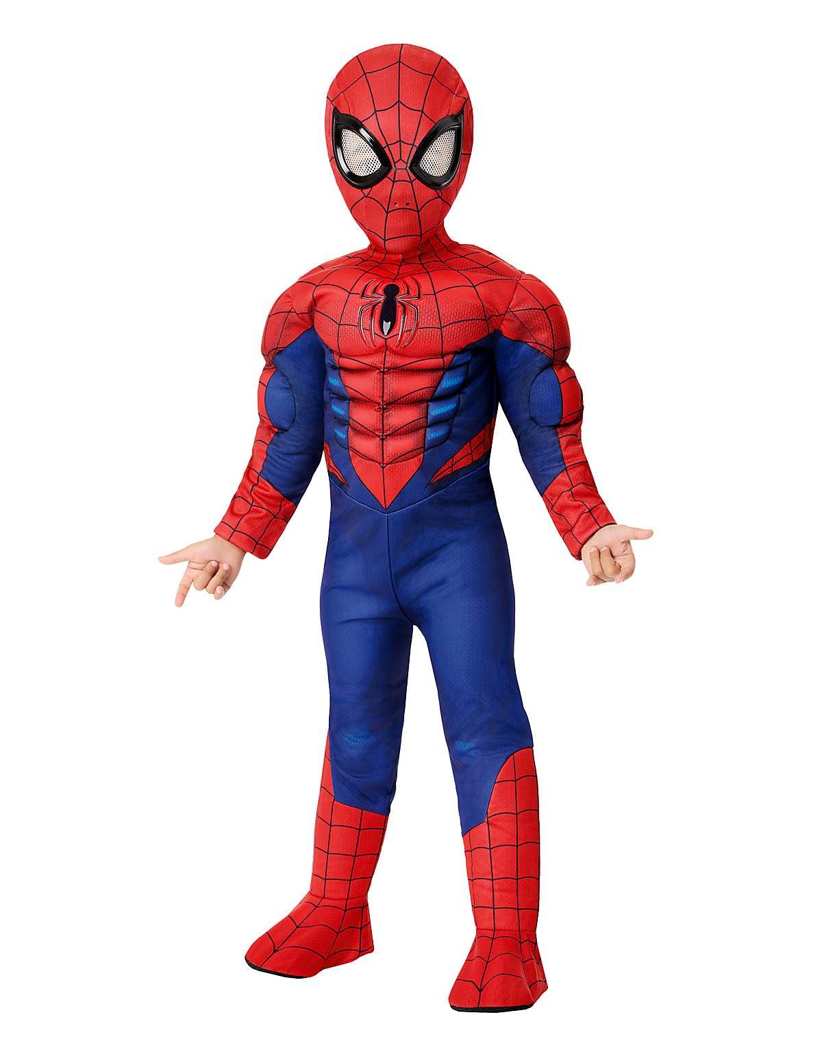 Spirit Halloween Marvel Toddler Spider-Man Muscle Suit Costume, Officially licensed, Superhero Outfit, Padded Jumpsuit