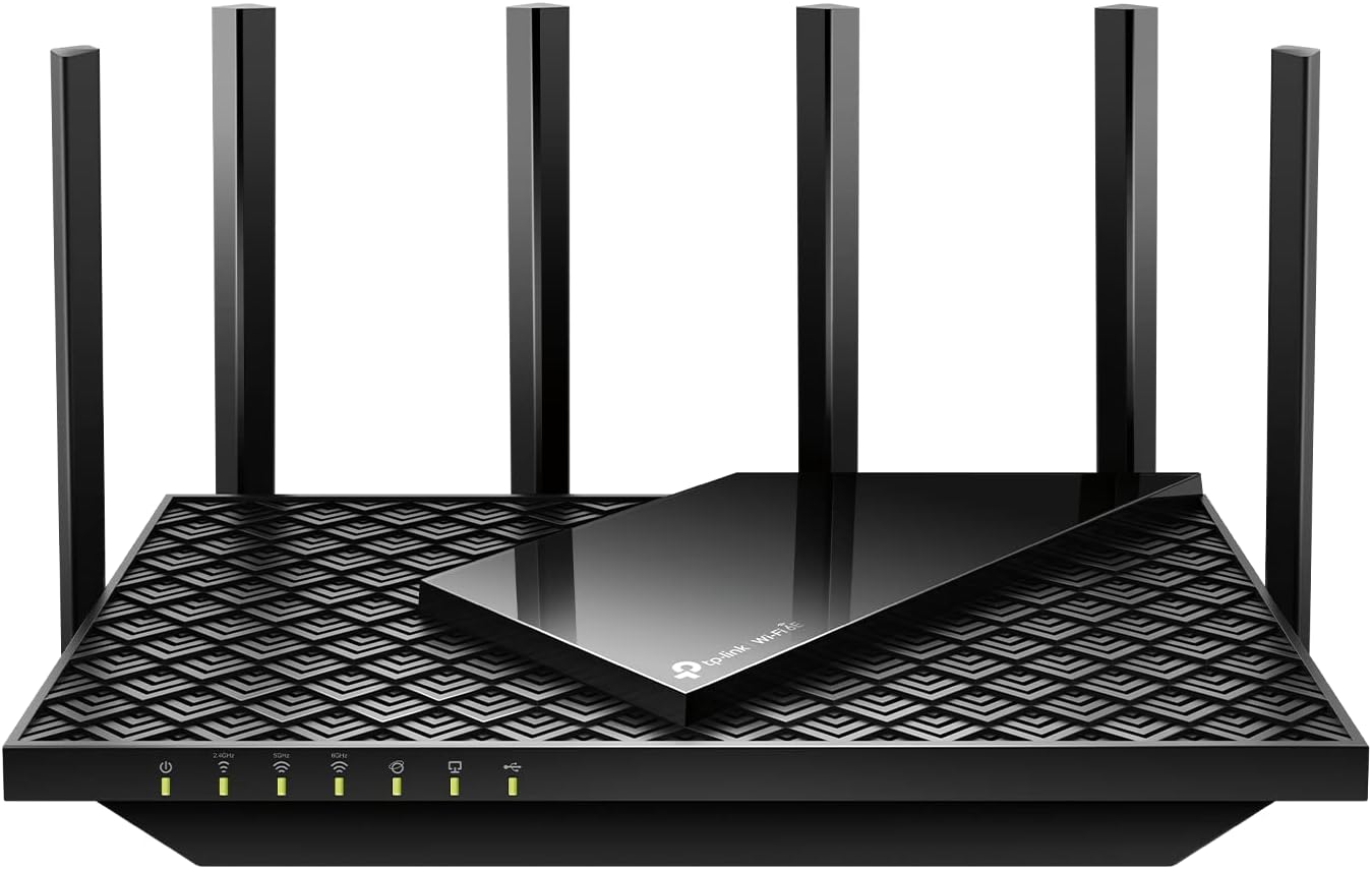 TP-Link AXE5400 Tri-Band WiFi 6E Router (Archer AXE75), 2025 PCMag Editors' Choice, Gigabit Internet for Gaming & Streaming, New 6GHz Band, 160MHz, OneMesh, Quad-Core CPU, VPN & WPA3 Security