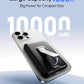 for Magsafe Portable Charger, 10000mAh Wireless Power Bank with Stand, USB C PD 20W Fast Charging Powerbank, Magnetic Battery Pack Compatible for iPhone 17/16/15/14/13/12 Series - Black